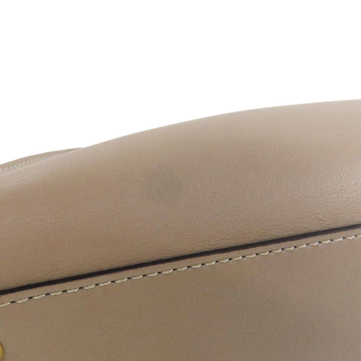 FENDI Handbag Calfskin gray Peekaboo 2WAY Women Used