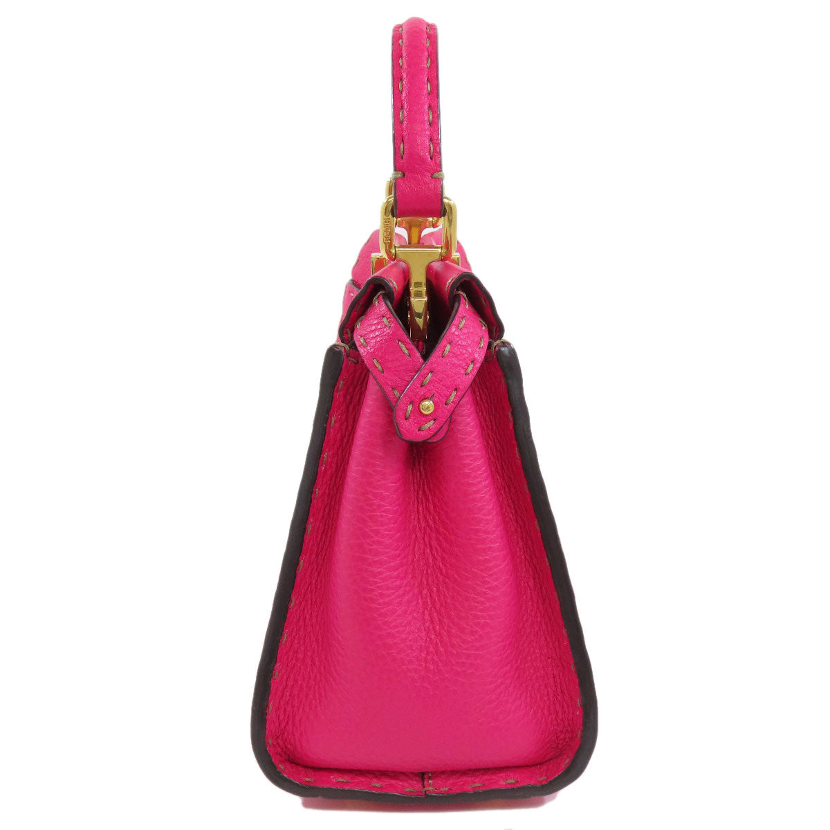 FENDI Handbag Calfskin pink Peekaboo Mini Selleria 2WAY Women Used