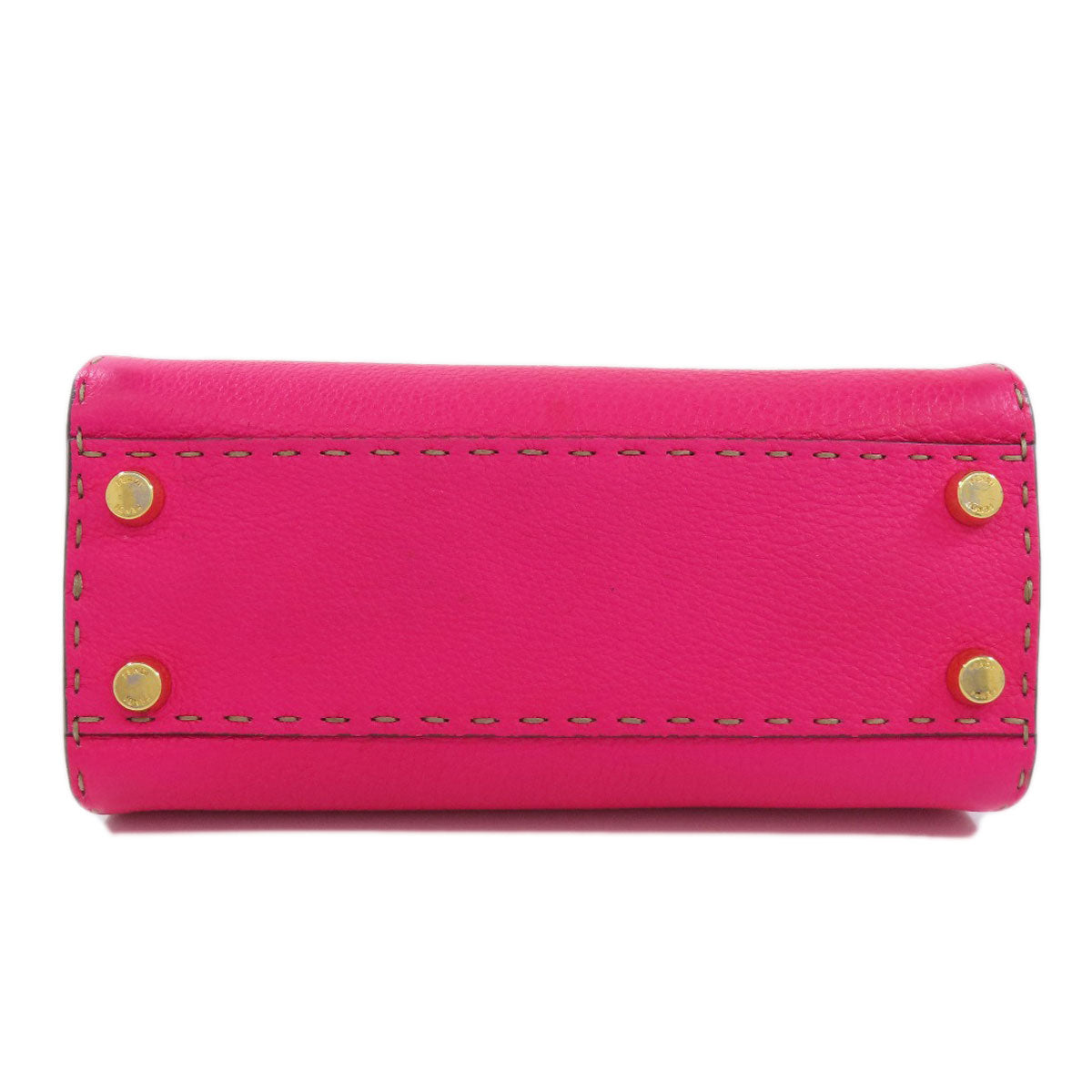 FENDI Handbag Calfskin pink Peekaboo Mini Selleria 2WAY Women Used