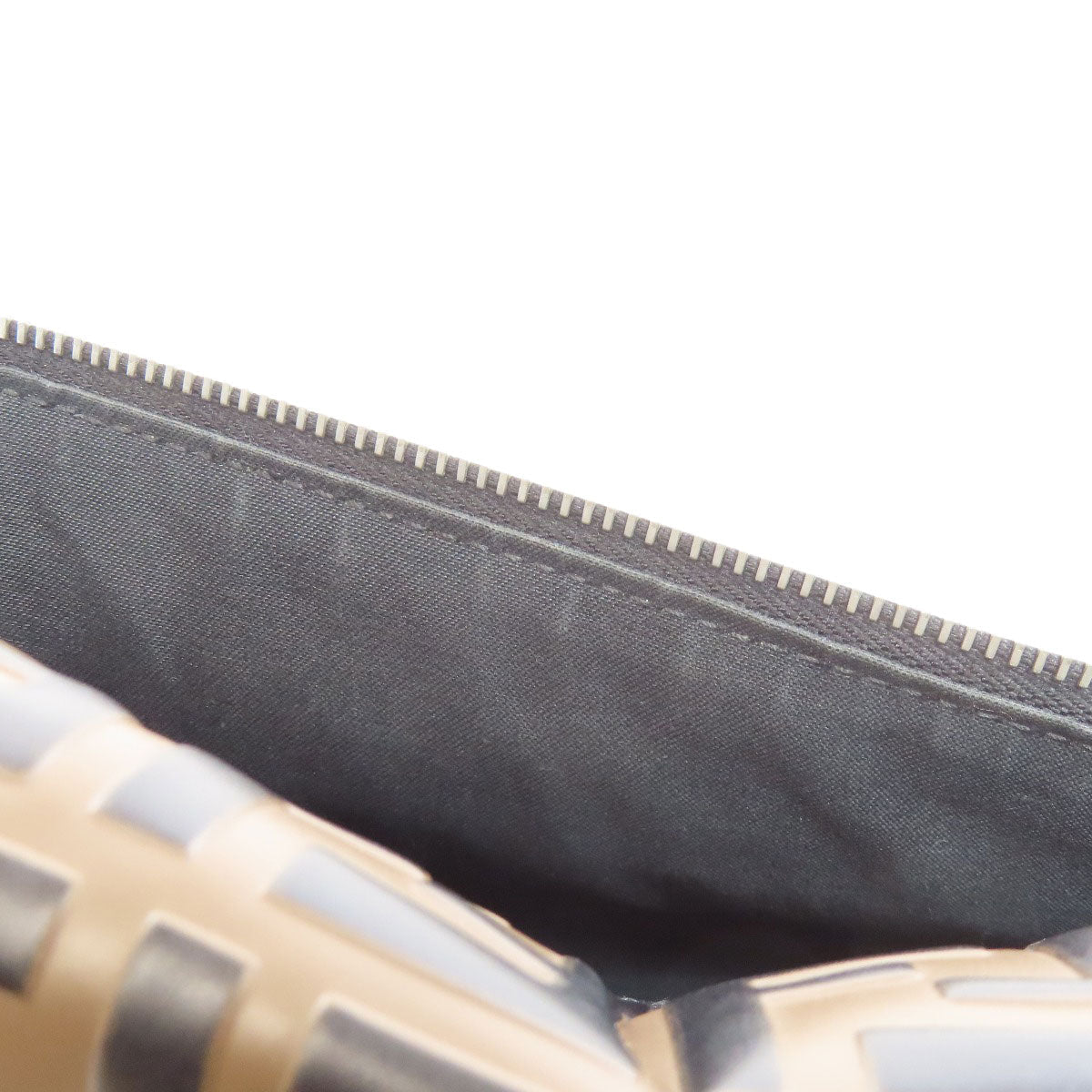 FENDI Sling bag Calfskin Brown Zucca Pattern Women Used