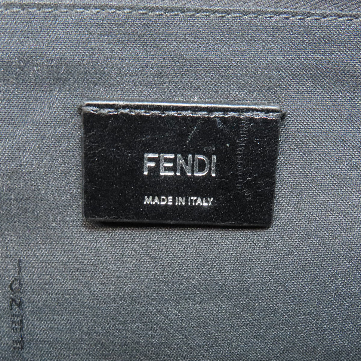 FENDI Sling bag Calfskin Brown Zucca Pattern Women Used