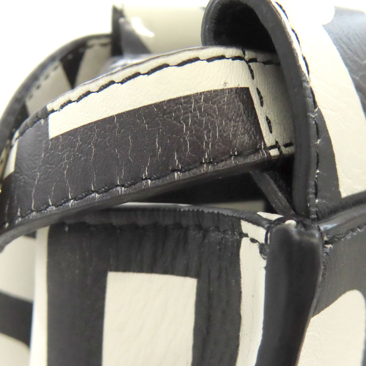 FENDI Handbag Calfskin black Peekaboo Mini Marc Jacobs Collaboration 2WAY Women Used