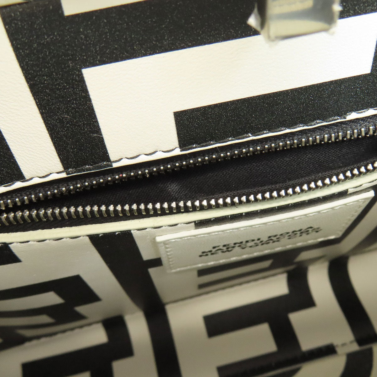 FENDI Handbag Calfskin black Peekaboo Mini Marc Jacobs Collaboration 2WAY Women Used