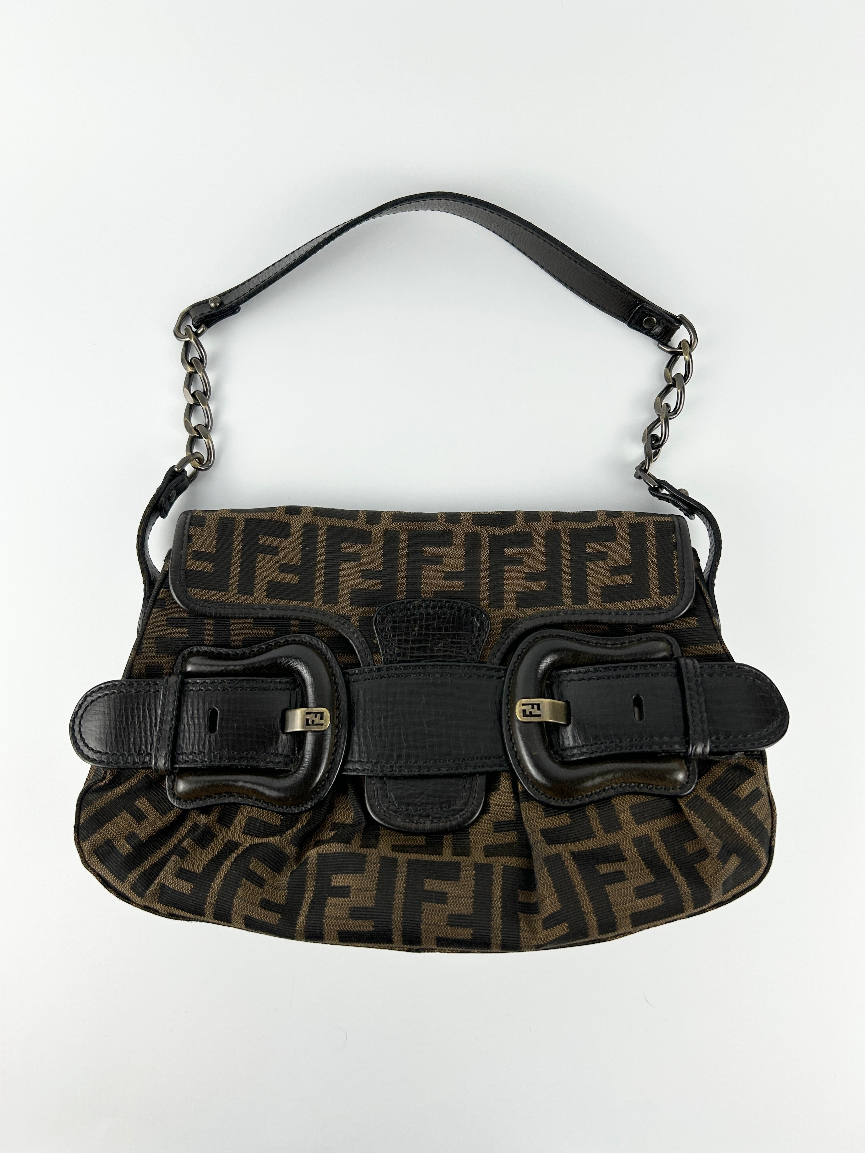 Fendi Zucca Tobacco Shoulder Bag