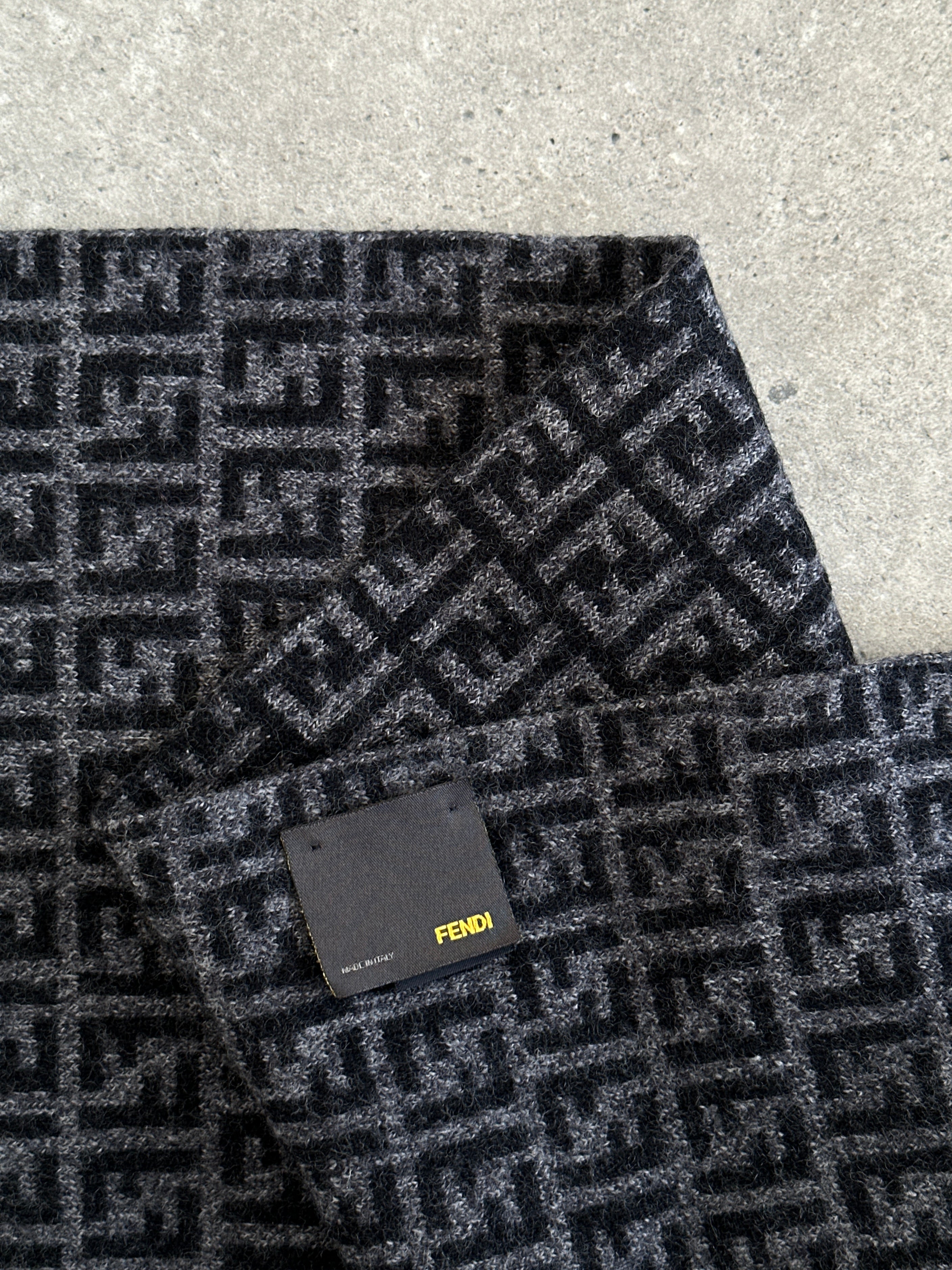 Fendi FF Monogram Pure Wool Scarf