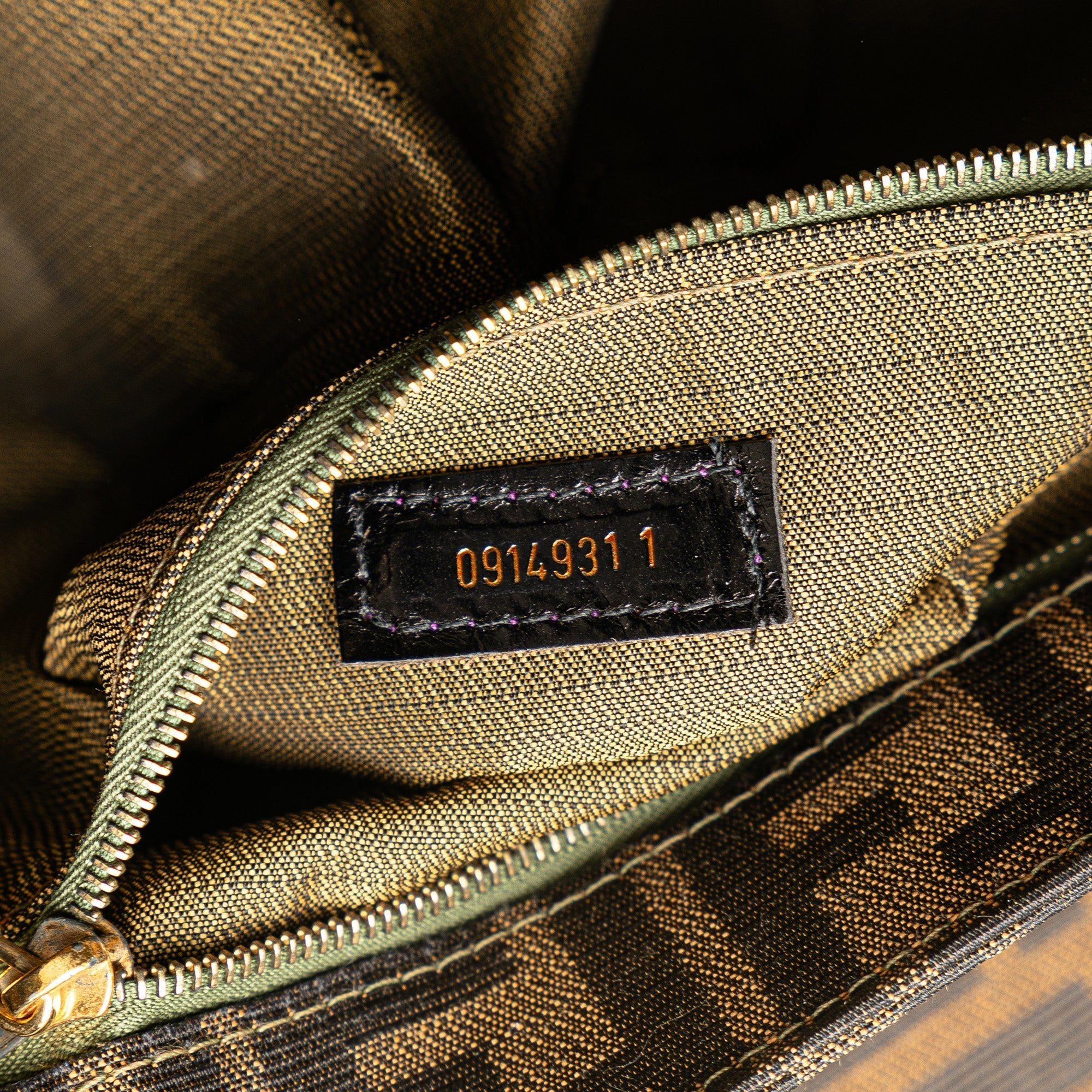 Brown Fendi Zucca Canvas Vanity Bag Satchel