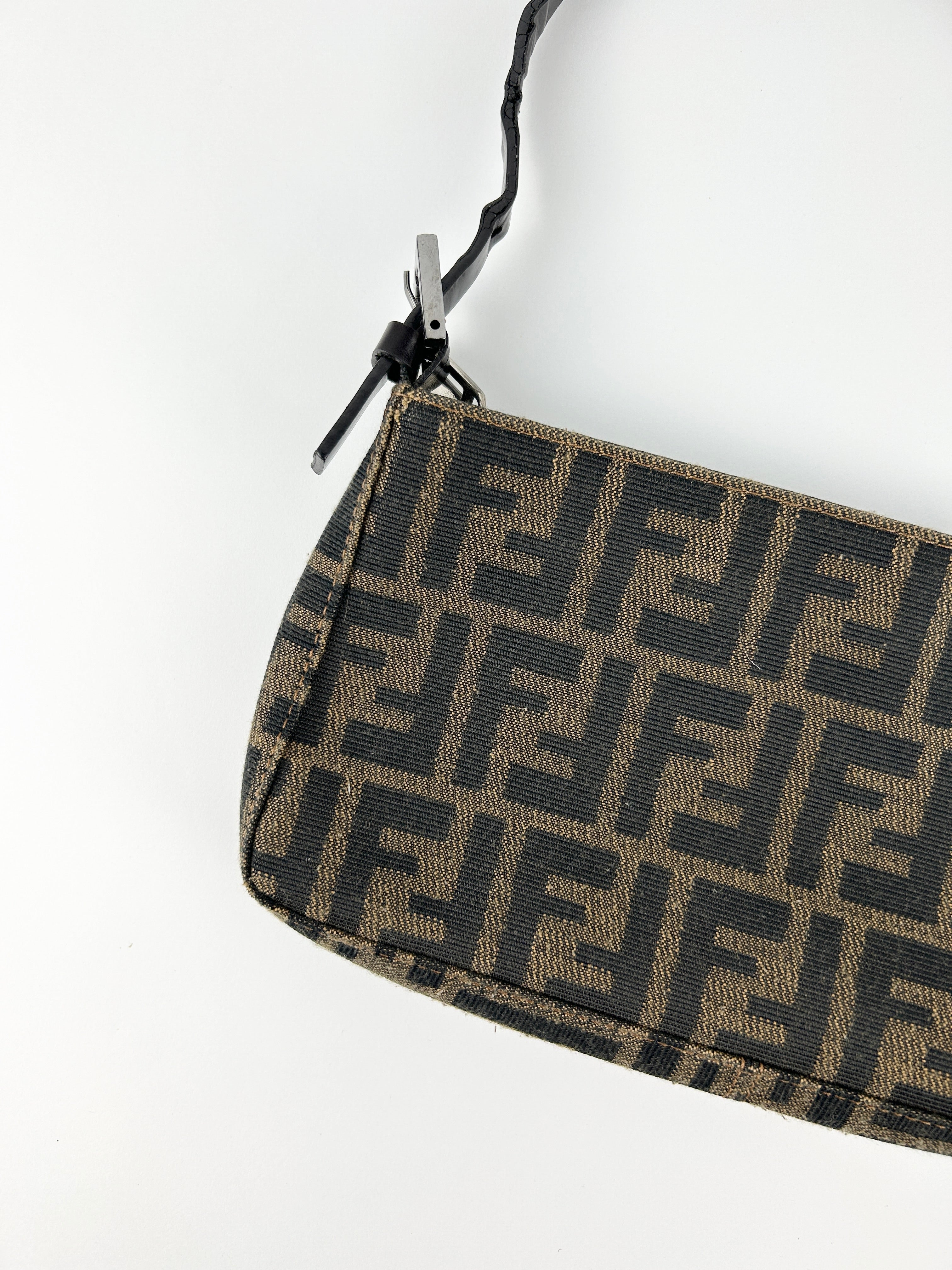 Vintage Fendi Zucca Shoulder Bag