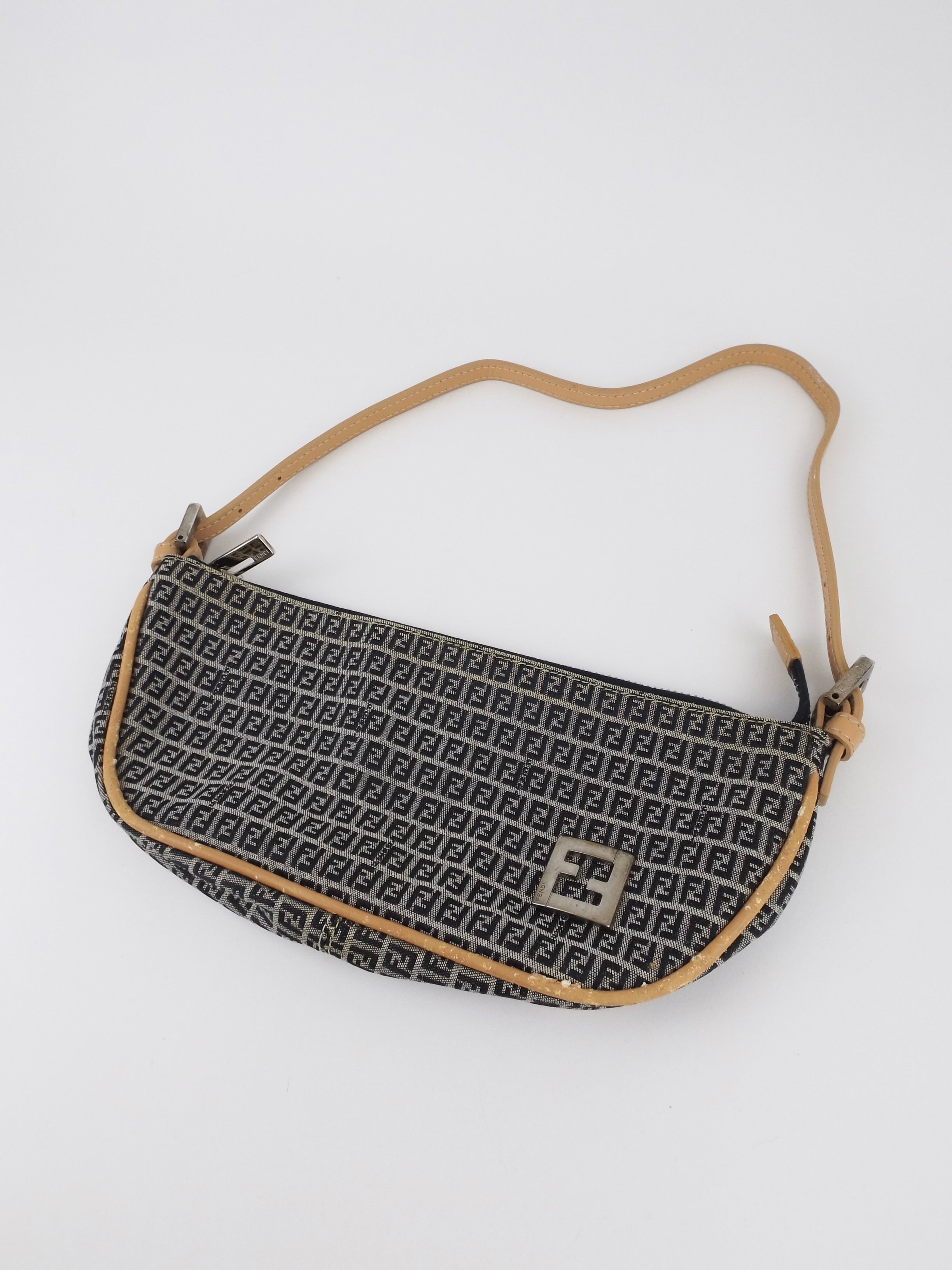 Vintage Fendi Zucca Mini Shoulder Bag
