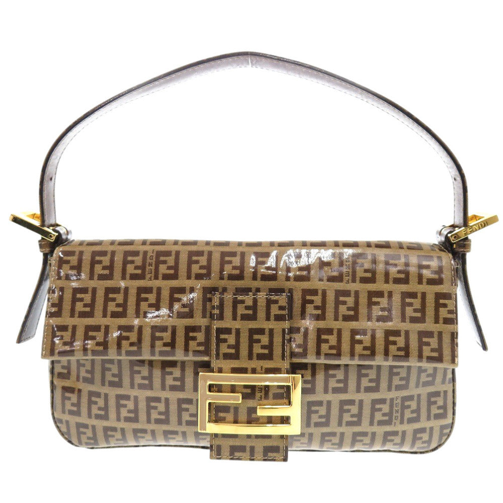 FENDI Handbag 2408264 Coated canvas Brown Zucchino Mamma Bucket Women Used