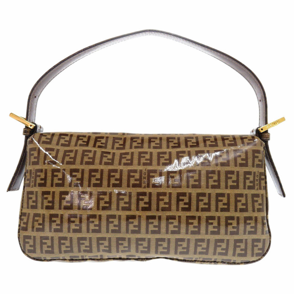 FENDI Handbag 2408264 Coated canvas Brown Zucchino Mamma Bucket Women Used