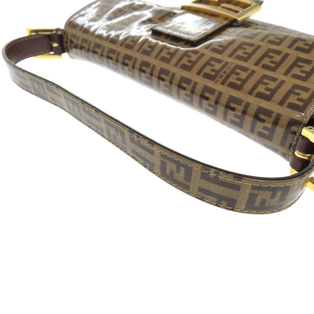 FENDI Handbag 2408264 Coated canvas Brown Zucchino Mamma Bucket Women Used