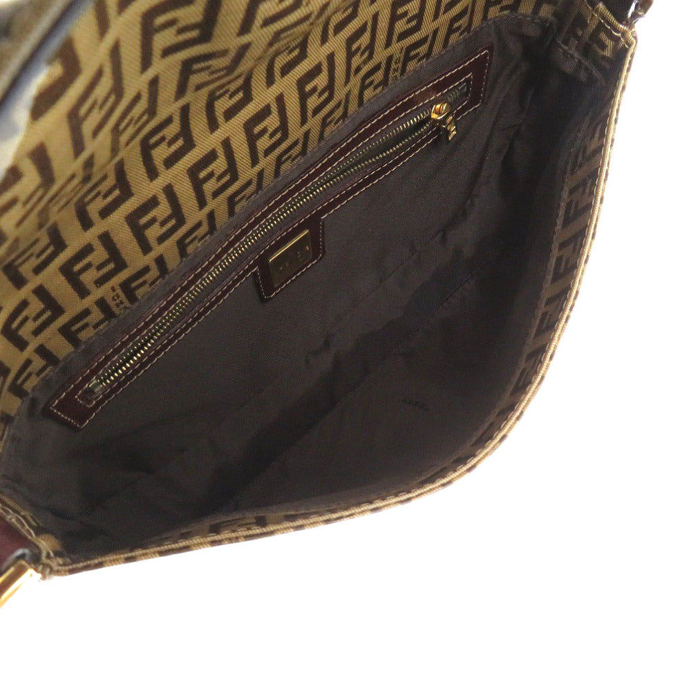FENDI Handbag 2408264 Coated canvas Brown Zucchino Mamma Bucket Women Used