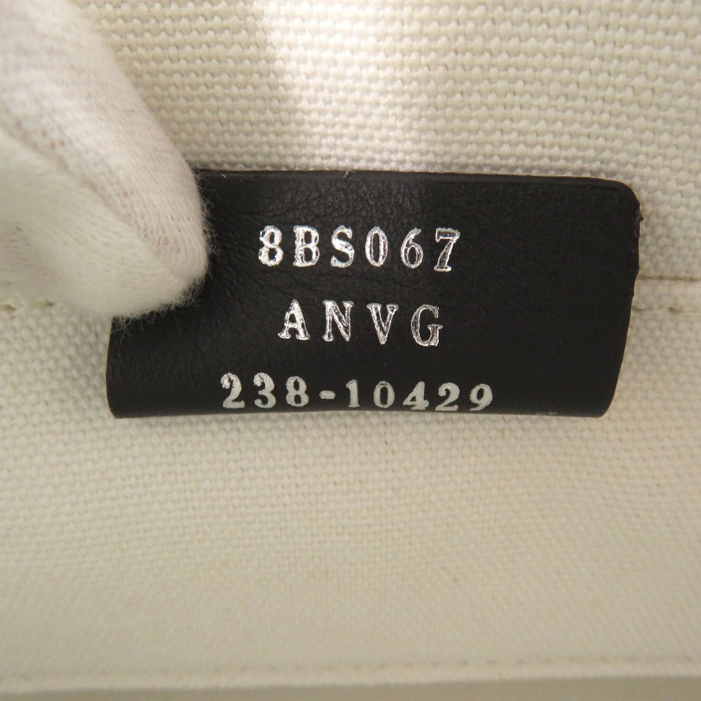 FENDI Handbag 8BS067 ANVG Canvas, Leather white By the way small Women Used