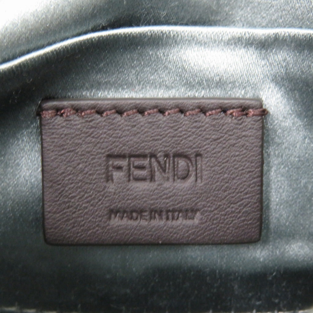 FENDI Shoulder Bag 7AS136 leather blue Nano baguette Women Used