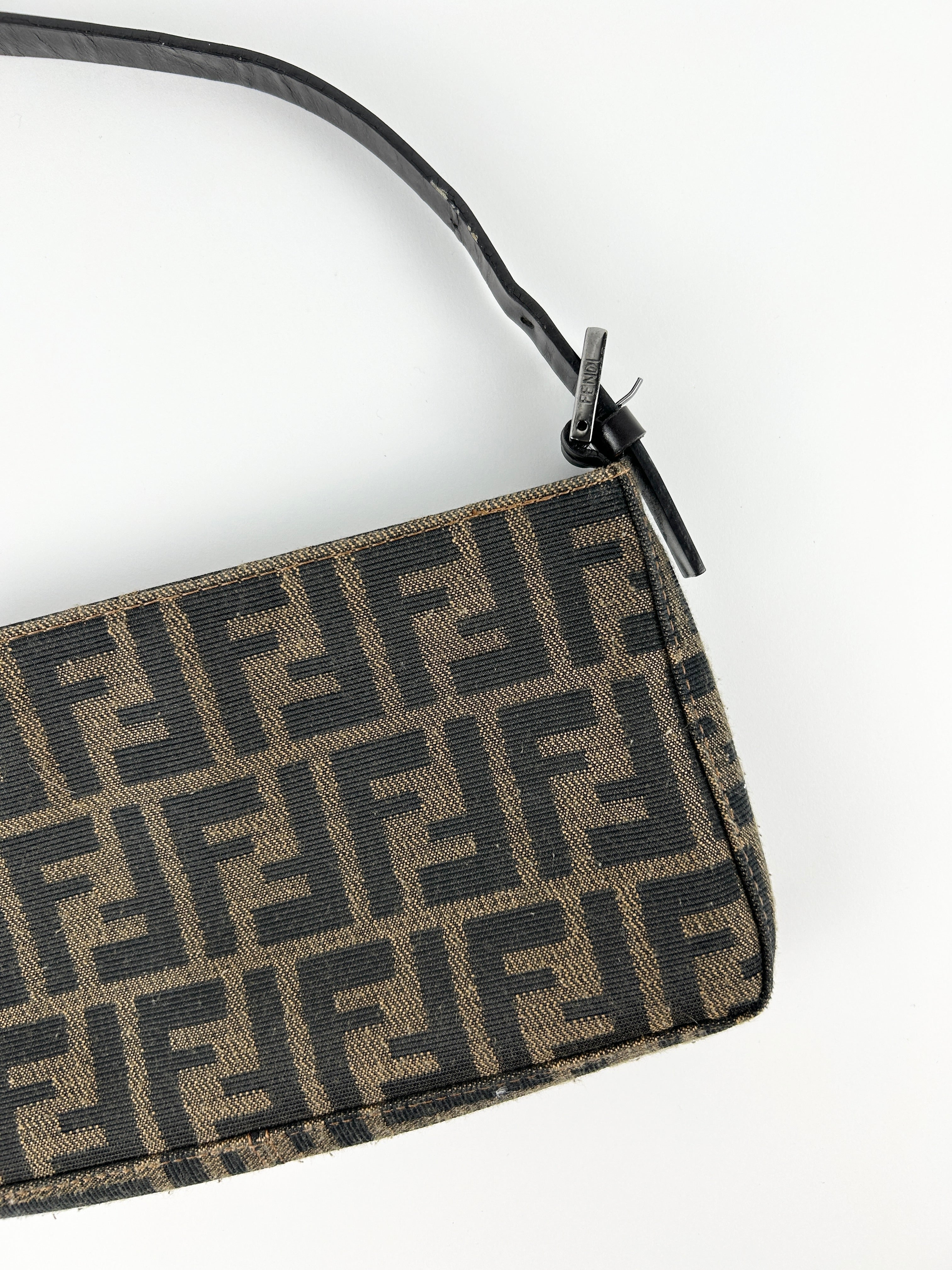 Vintage Fendi Zucca Shoulder Bag