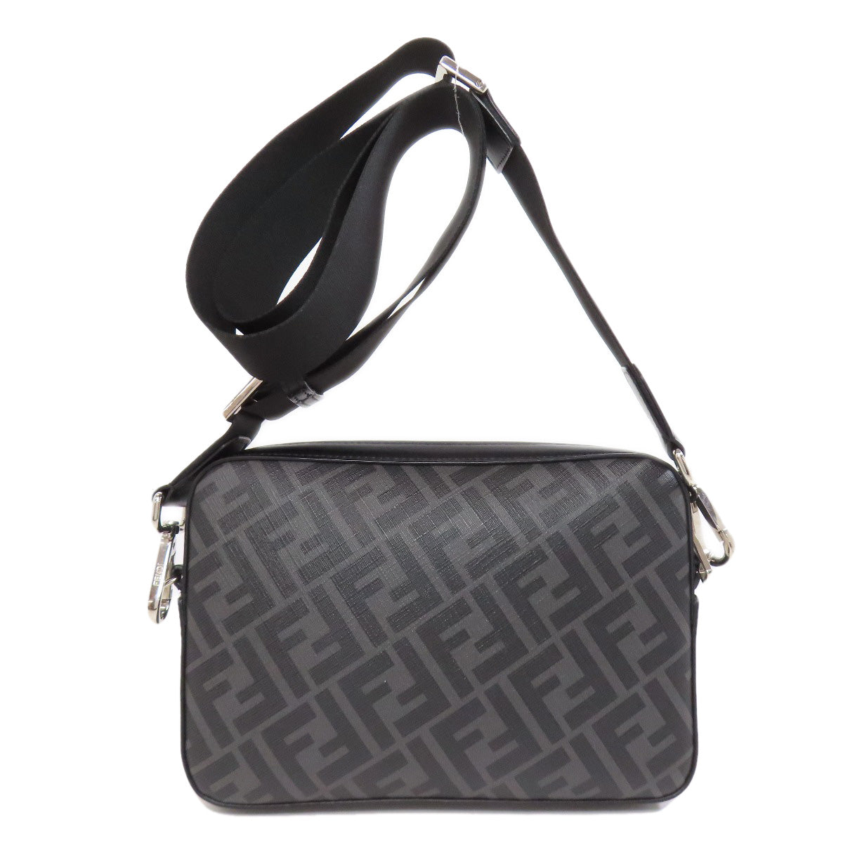 FENDI Shoulder Bag Leather, PVC black Diagonal Camera Case Women Used