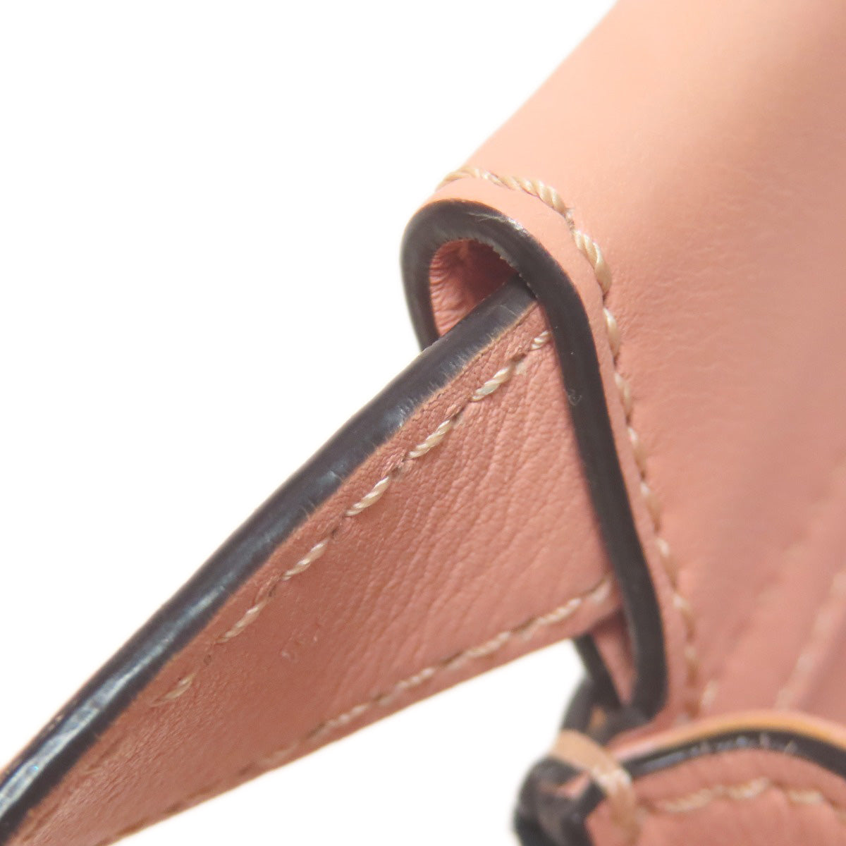 FENDI Handbag Calfskin pink Peekaboo ribbon stitch 2WAY Women Used