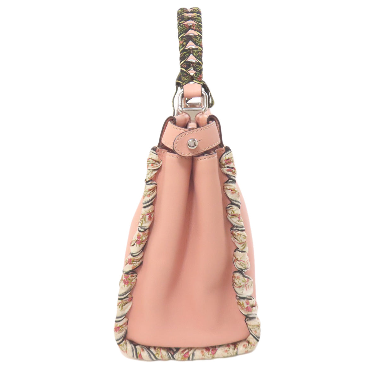 FENDI Handbag Calfskin pink Peekaboo ribbon stitch 2WAY Women Used