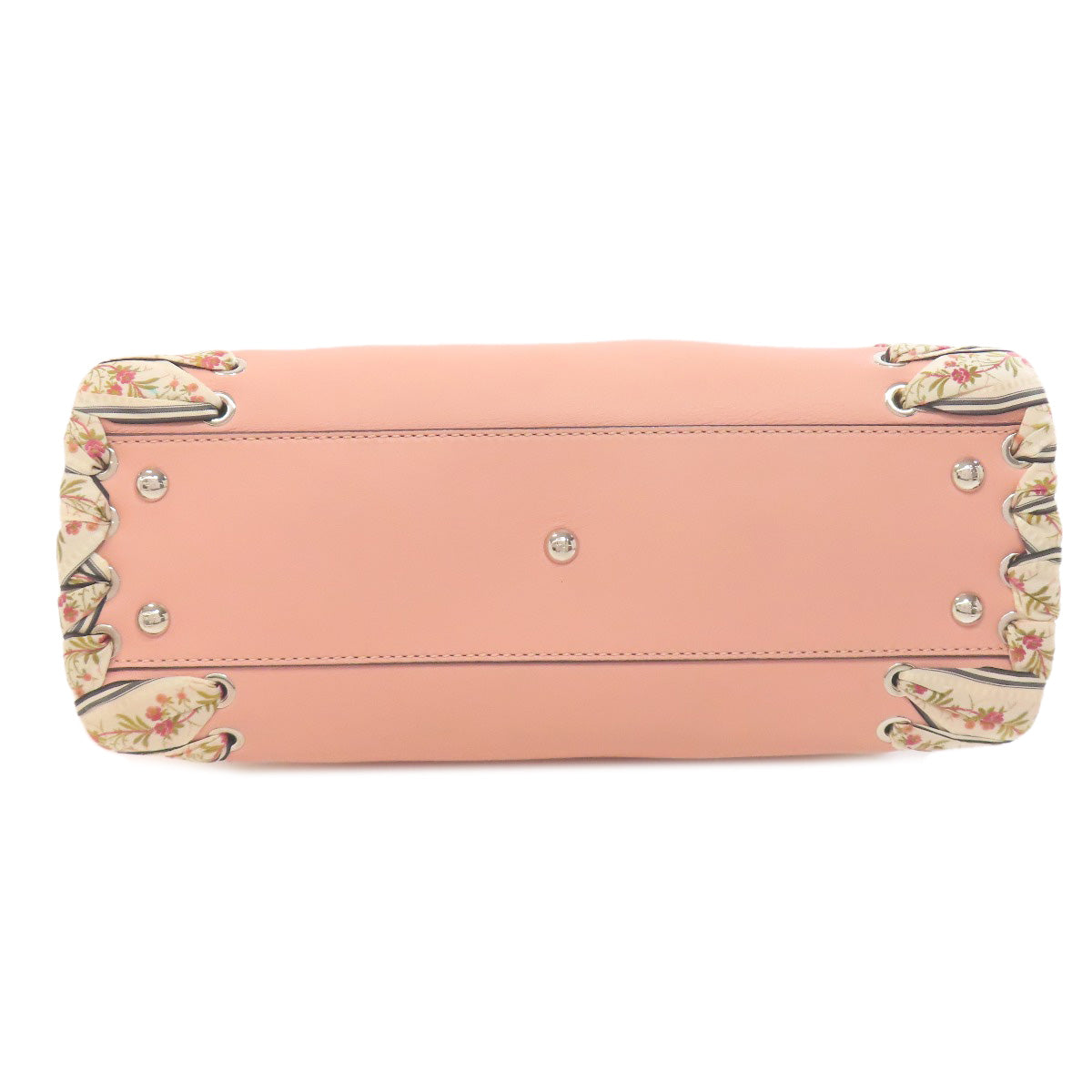FENDI Handbag Calfskin pink Peekaboo ribbon stitch 2WAY Women Used