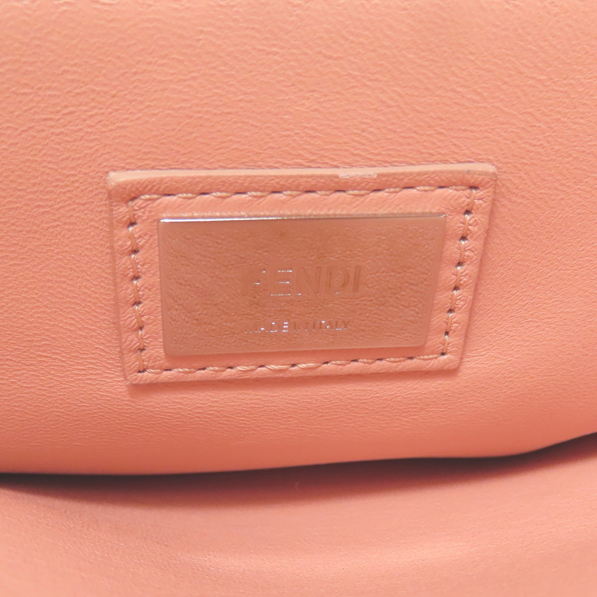 FENDI Handbag Calfskin pink Peekaboo ribbon stitch 2WAY Women Used
