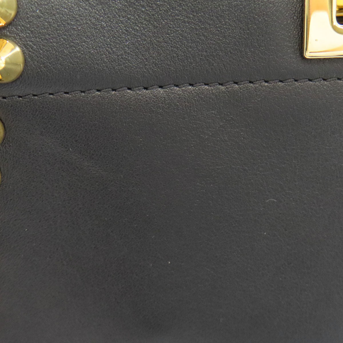 FENDI Handbag Calfskin black Mini Peekaboo Studs 2WAY Women Used