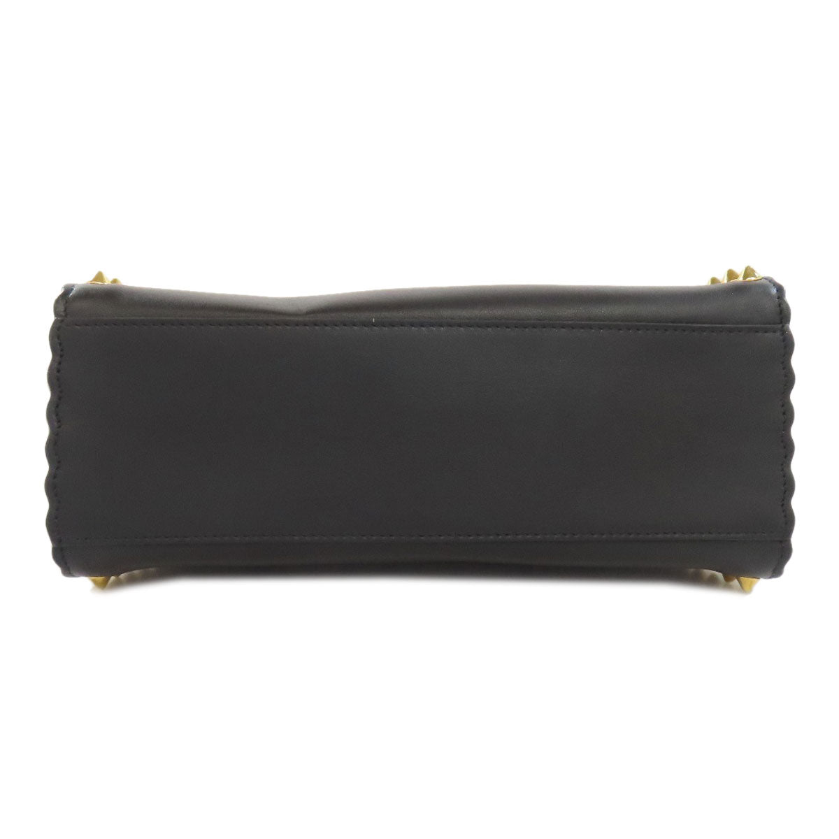 FENDI Handbag Calfskin black Mini Peekaboo Studs 2WAY Women Used