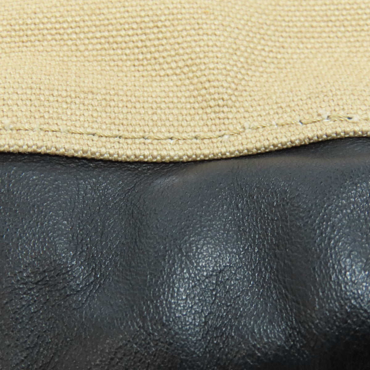 FENDI Backpack canvas beige logo Women Used