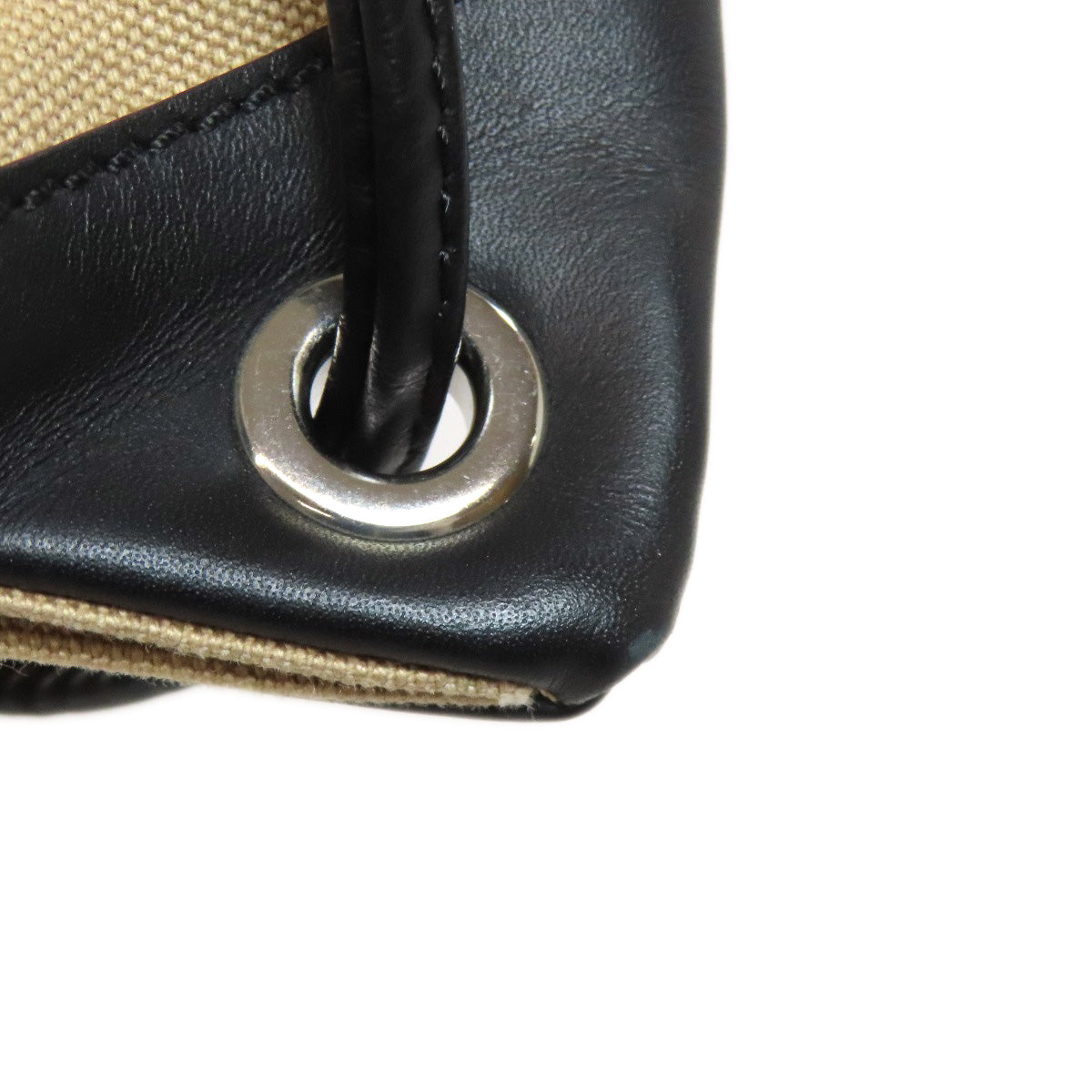 FENDI Backpack canvas beige logo Women Used