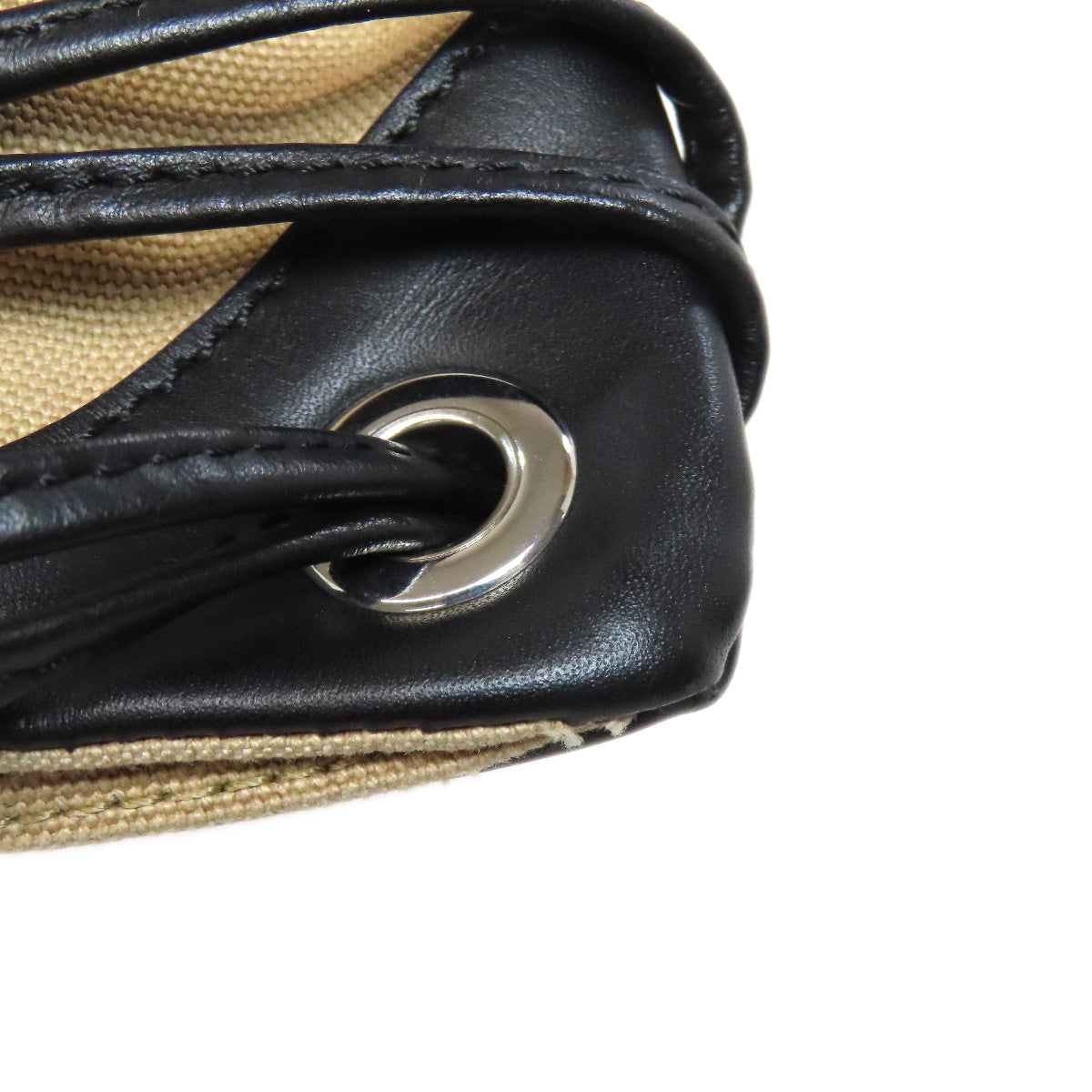 FENDI Backpack canvas beige logo Women Used