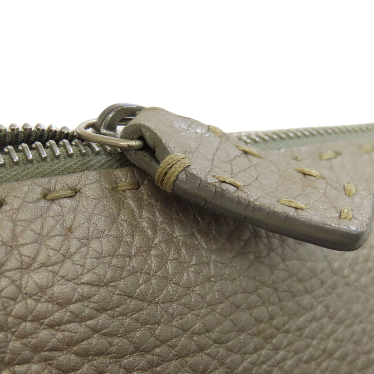 FENDI Shoulder Bag Calfskin gray Celeria Women Used