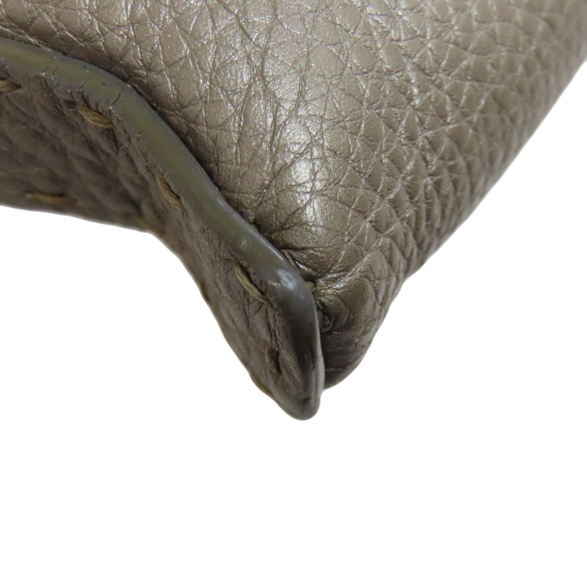 FENDI Shoulder Bag Calfskin gray Celeria Women Used