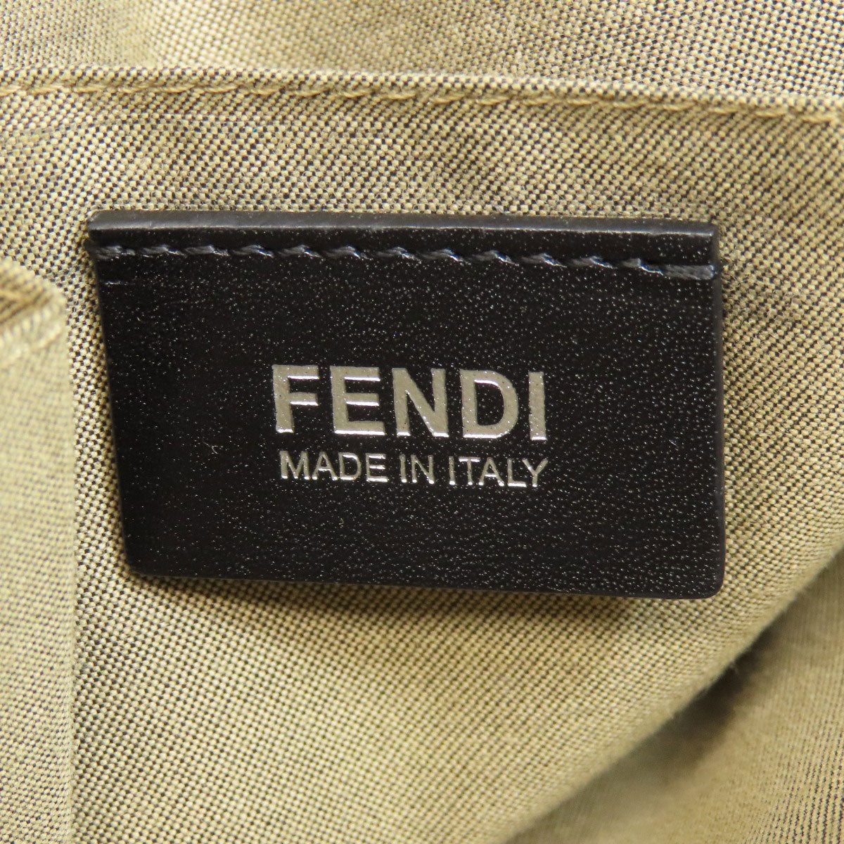 FENDI Shoulder Bag PVC Navy Zucca Pattern mens Used