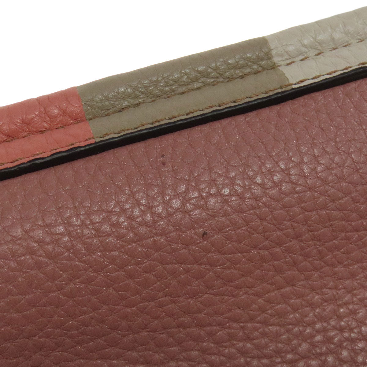 FENDI Handbag Calfskin pink 2WAY Women Used