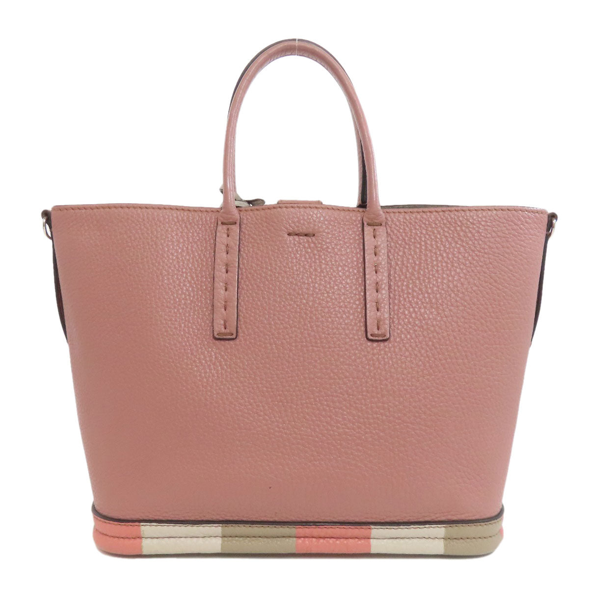 FENDI Handbag Calfskin pink 2WAY Women Used