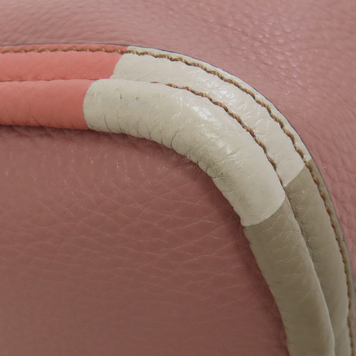 FENDI Handbag Calfskin pink 2WAY Women Used