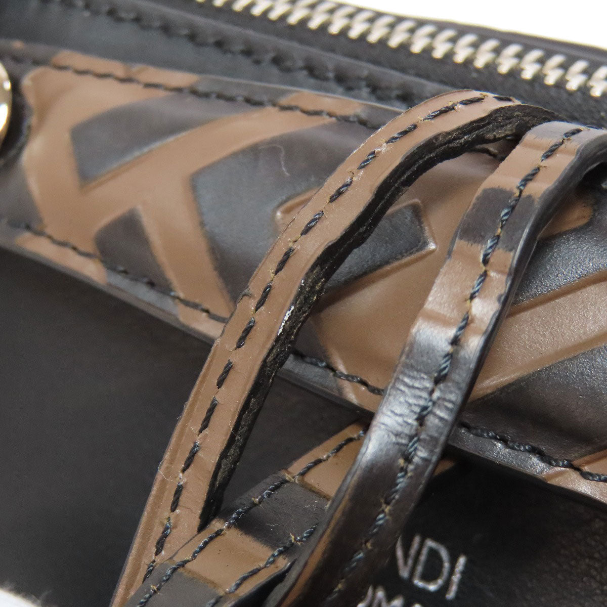 FENDI Handbag Calfskin black By the Way Mini 2WAY Women Used