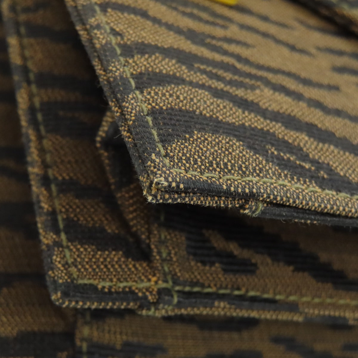 FENDI Tote Bag canvas Brown Jacquard Women Used