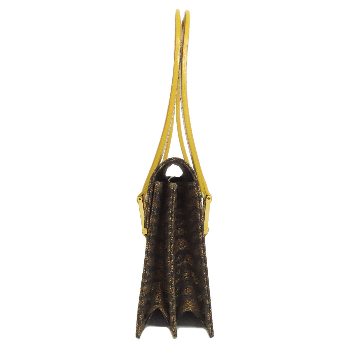 FENDI Tote Bag canvas Brown Jacquard Women Used