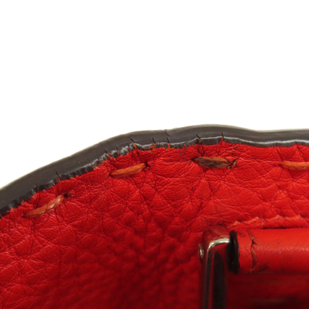 FENDI Handbag Calfskin Red Seleria 2WAY Women Used
