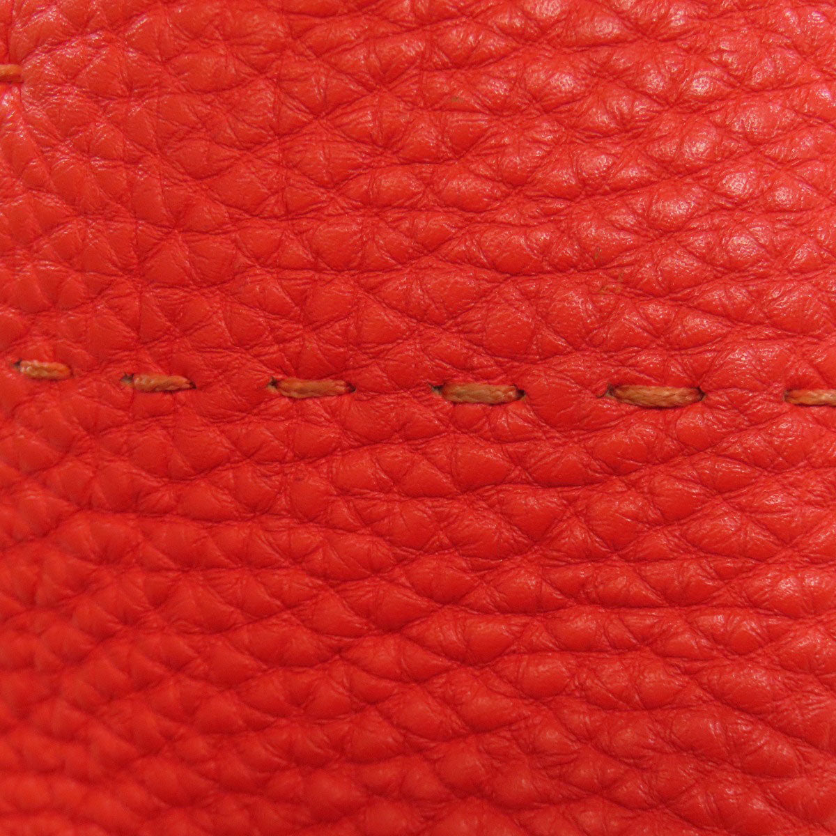 FENDI Handbag Calfskin Red Seleria 2WAY Women Used