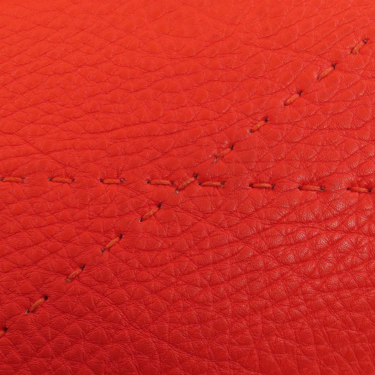 FENDI Handbag Calfskin Red Seleria 2WAY Women Used