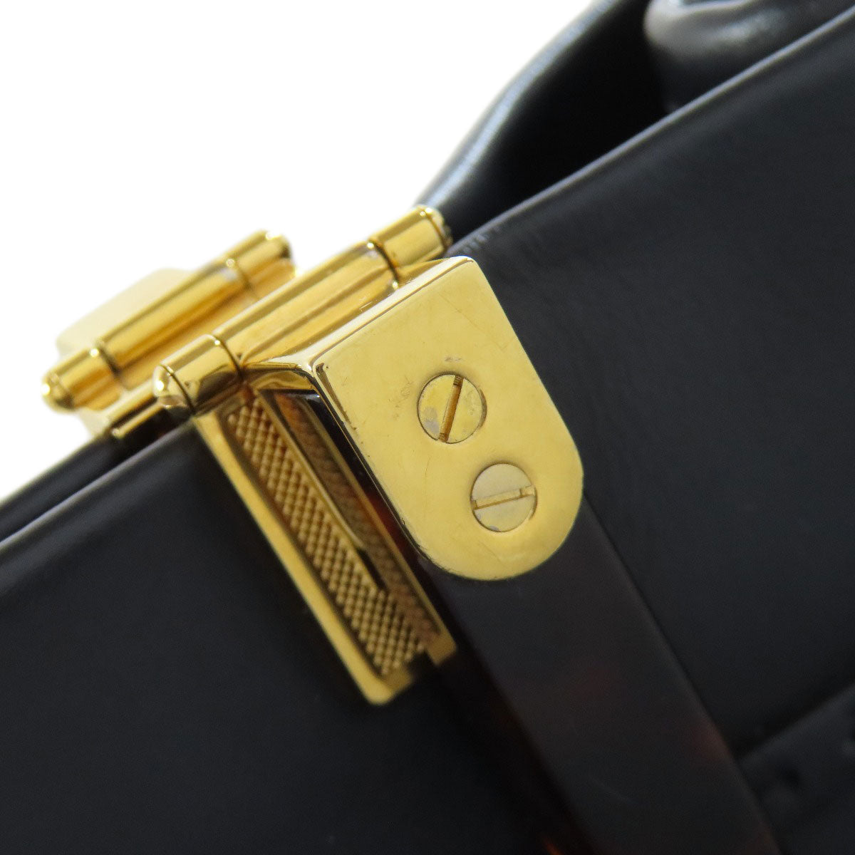 FENDI Handbag Calfskin black Sunshine Medium 2WAY Women Used