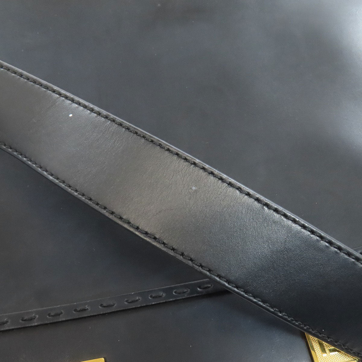FENDI Handbag Calfskin black Sunshine Medium 2WAY Women Used