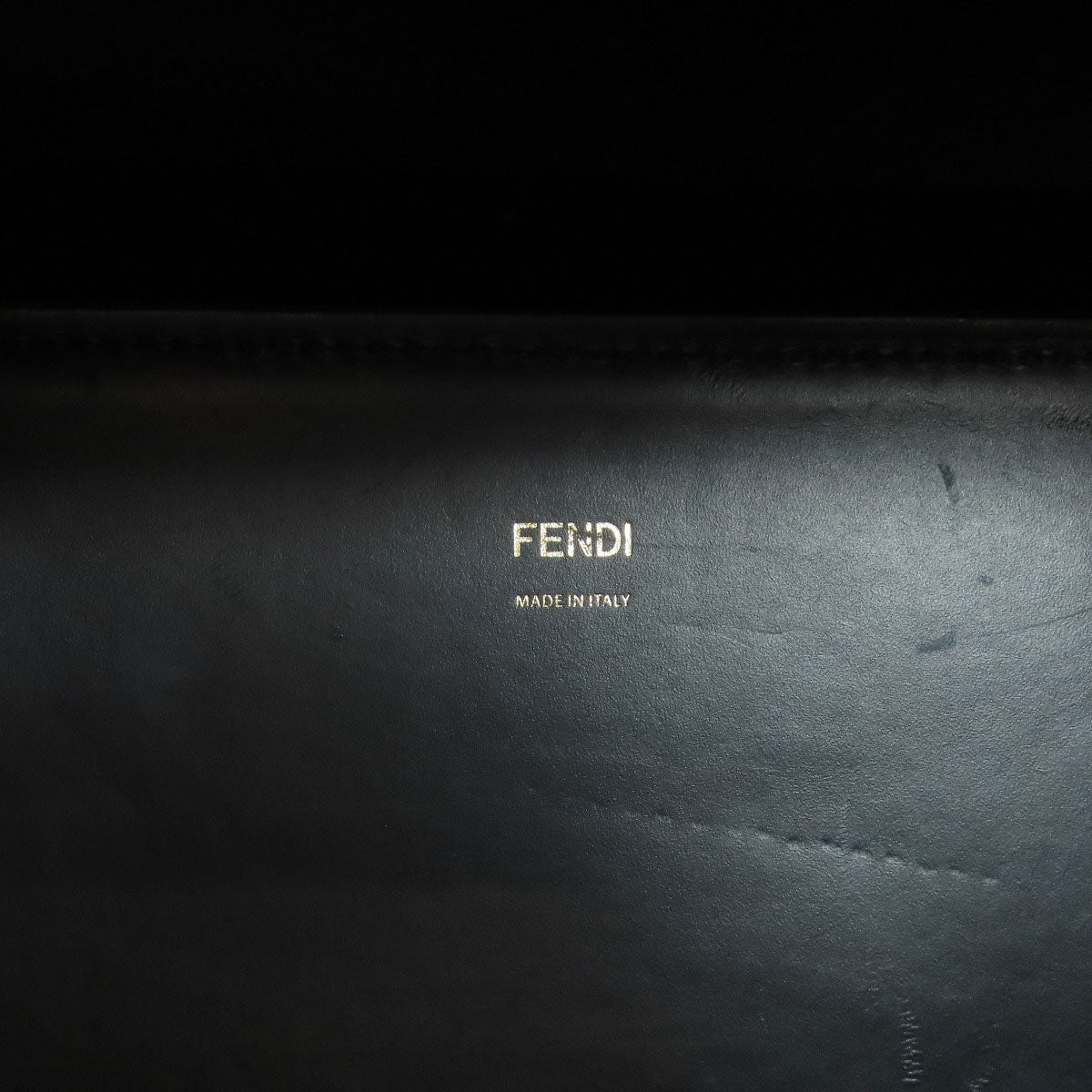 FENDI Handbag Calfskin black Sunshine Medium 2WAY Women Used