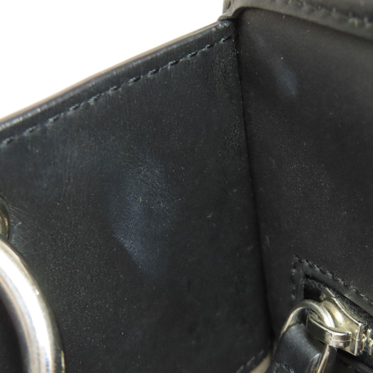 FENDI Handbag 8BH343 Calfskin black Runaway 2WAY Women Used
