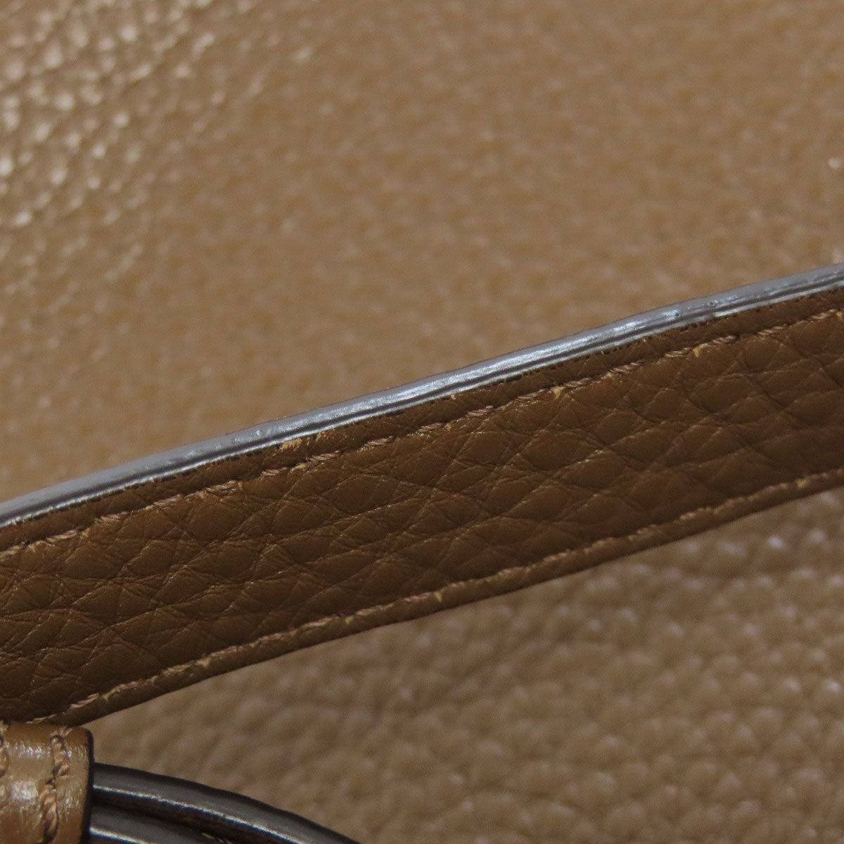 FENDI Handbag Calfskin Brown Peekaboo Essential 2WAY