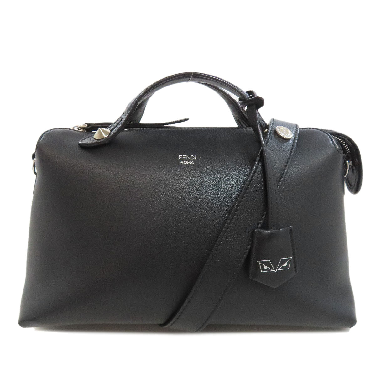 FENDI Handbag Calfskin black By the way Monster 2WAY