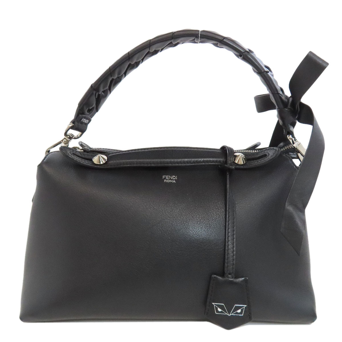 FENDI Handbag Calfskin black By the way Monster 2WAY