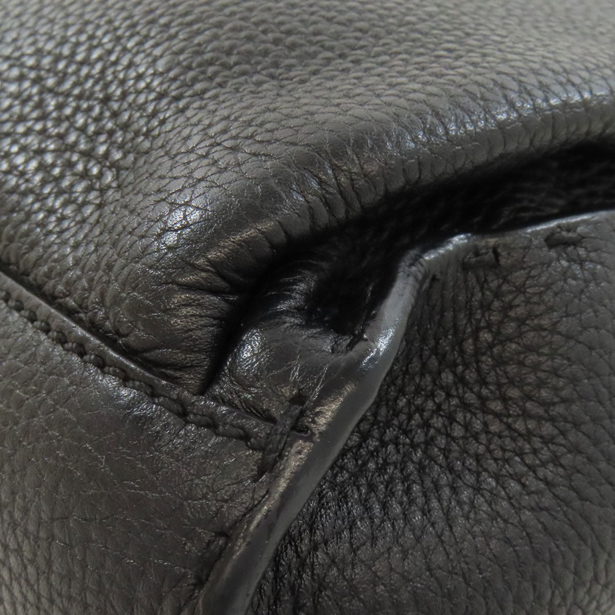 FENDI Shoulder Bag Calfskin black Long Shoulder Selleria