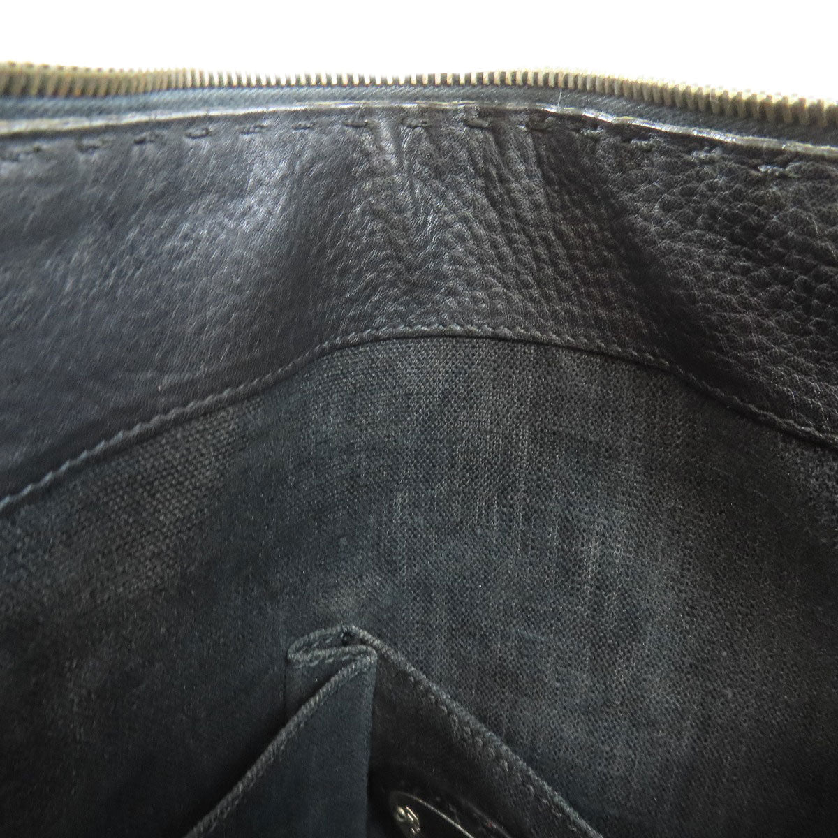 FENDI Shoulder Bag Calfskin black Long Shoulder Selleria